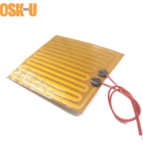 Flexible Polyimide Film Heater 24V 0.15-0.3mm thickness Electric Heater Element Freeze-proof Heating Film for Pipeline