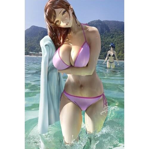 Print Canvas Swimming pool bath Sexy Girl Art Poster 40x60 50x70 60x90 Custom Painting Living Room Bedroom Hanging Picture