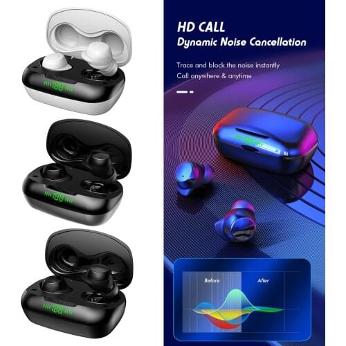 K1 Bluetooth 5.0 True Wireless Earbuds TWS Stereo Headphones In Ear Headset Premium Sound for Sport Touch Control