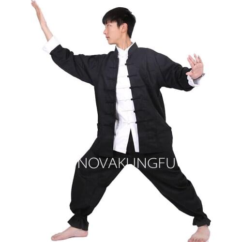 Bruce Lee Chinese Kung Fu Uniform Martial Arts Shirt Tai Chi suit Shaolin Ye Wen Wing Chun Nanquan Tang suit Cotton Judo