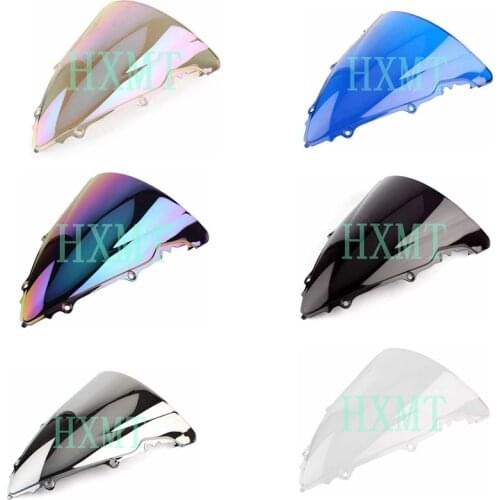 For Yamaha YZF 600 R6 2003 2004 2005 black motorcycle Windshield WindScreen screen Double Bubble 03 04 05 YZF-R6