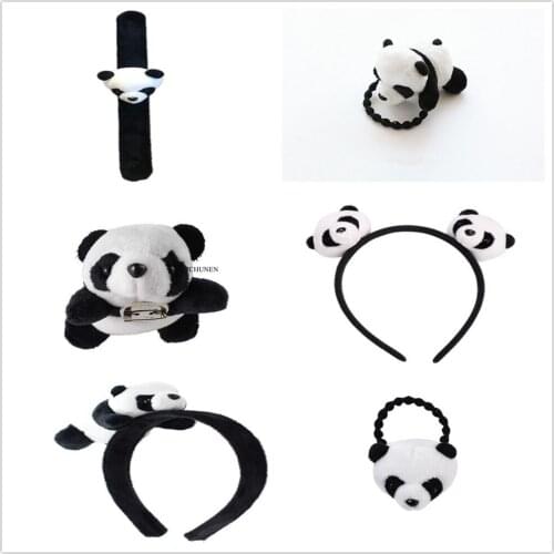 Sweet Girls Little Gift Brooch , Hair Tie Etc. Panda Doll , Small 3-10CM, Stuffed Animal Plush Toy