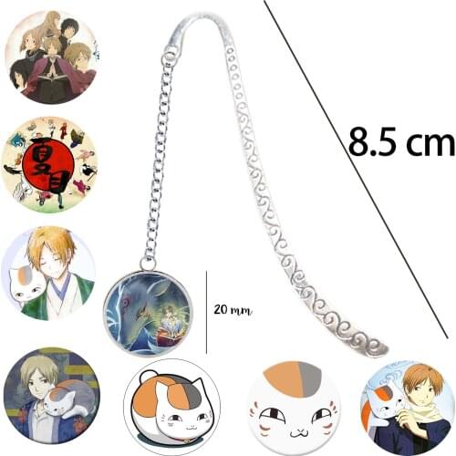 Natsume Yuujinchou Metal Bookmark with Pendant For Notebook Japanese manga Anime Movie Natsumes Book of Friends Poster Figure