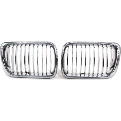 Fits for BMW E36 3 Series M3 97-99 Chrome Front Kidney Grille Chrome Color Auto