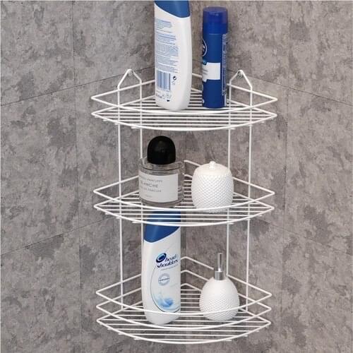 Sas Lifetime Stainless Corner Sponge Shower Rack Soap Dispenser White Metal Thermo Plastic Coating