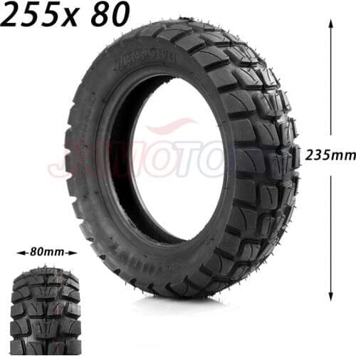255x80 Tire Inner and Outer Tyre for Electric Scooter Zero 10x Dualtron KuGoo M4 Upgrade 10 Inch 10x3.0 80/65-6 Off Road Tire