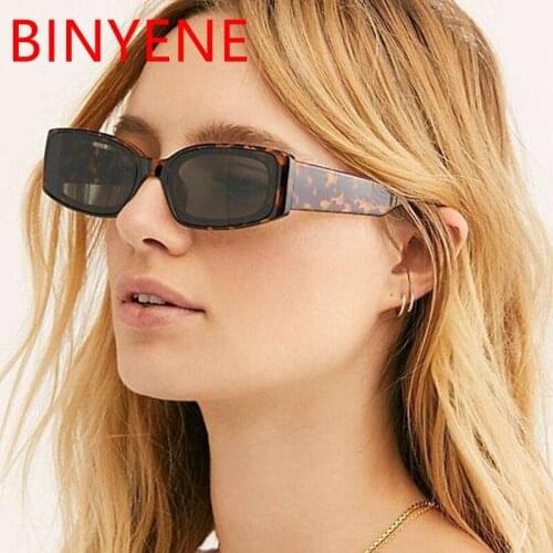 Vintage Small Leopard Rectangle Designer Sunglasses For Women Transparent Pink Orange Sunglasses Men Shades 2020 Cool Glasses