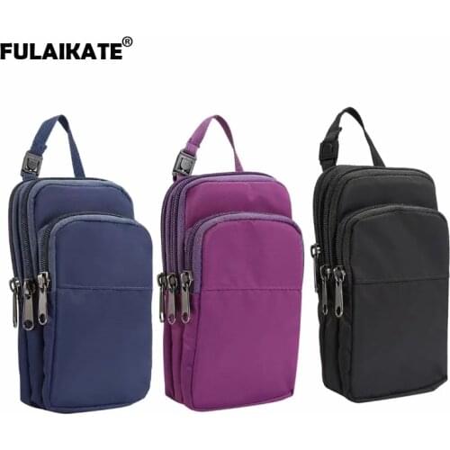 FULAIKATE 6.3" Universal Handbag for iPhone Xs Max Waist Bag Multi function Arm Wrist Shoulder Phone Pouch for Huawei P30 Pro