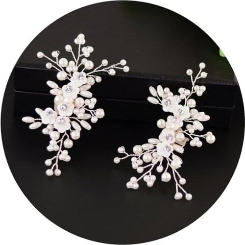 Shoe Clip Simulated Pearl Floral Beads Elegant DIY High Heel Charms Decoration Women Shoes Clips Buckle Fashion Clothing Sandals