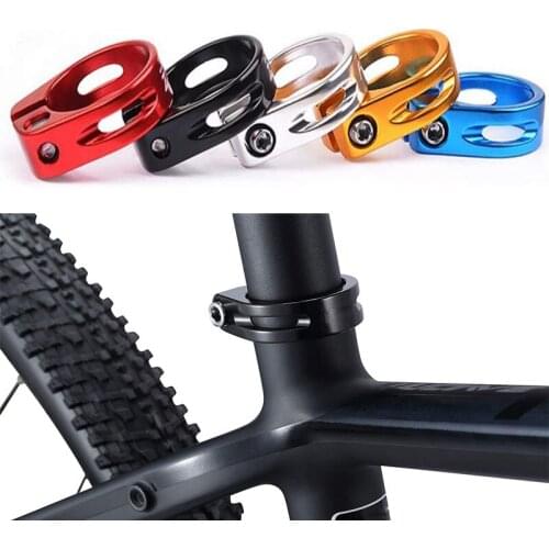 MTB Road bicycle Seat Post Clamp Aluminium Alloy 31.8mm/34.9mm Quick Release Seat Post Clamp Tube Clip