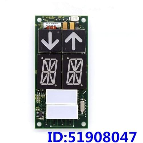 1pce ID . NR 51908047 Schindler Elevator 300P MRL outbound call display board AQ1H1475
