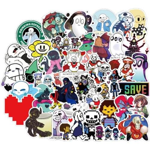 10/30/50PCS Game Undertale Stickers DIY Travel Luggage Guitar Laptop Waterproof Classic Toy Decals Fun Sticker for Kid Toys