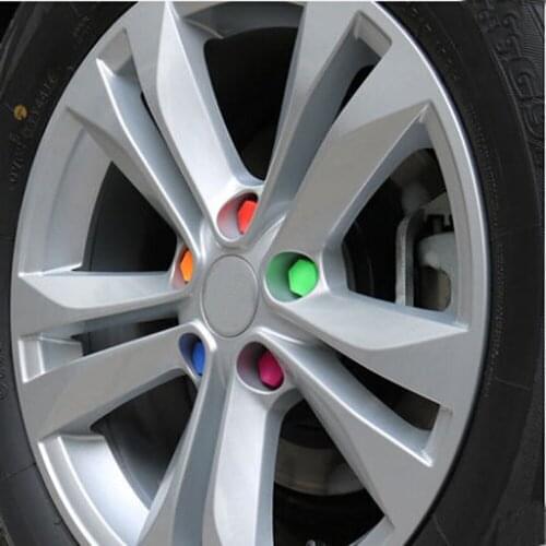 20 pcs 19mm Universal Silicone Wheel Nut Decorative Tire Screw Cover for Citroen C-Quatre C-Triomphe Picasso C1 C2 C3 C4 C4L C5