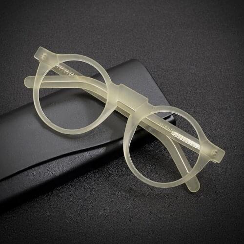 Acetate Glasses Frame Men Women Vintage Round Eye Glasses Optical Myopia Prescription Eyeglasses Frames Retro Eyewear Man Oculos