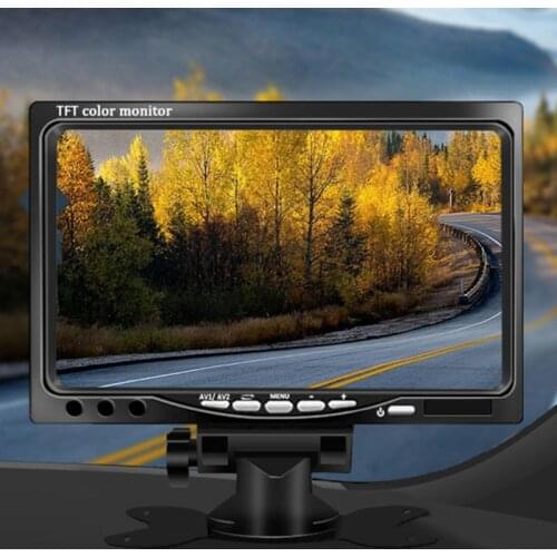 1 Set Auto Car 7 Inch TFT Color Screen LCD Digital Monitor Backup Reverse Camera Vehicle Car Rear View DVD Video Recorder