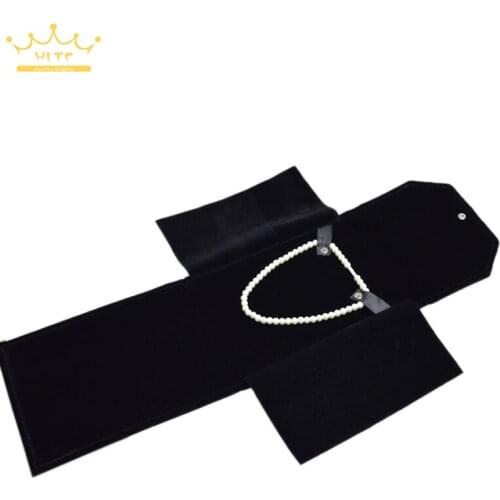 Free Shipping 22*18cm Jewelry Storage Bag for Travel Portable Carring Case Velvet Organizer Bags Necklace Storage Box