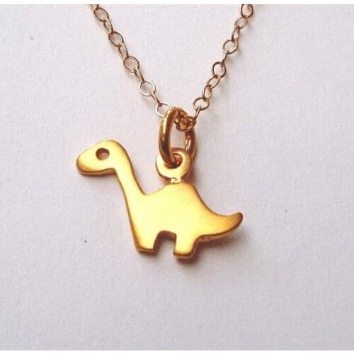 Daisies One Piece New Fashion Animal Jewelry Brontosaurus Pendant &Necklaces Dainty Dinosaur Statement Necklaces for Women