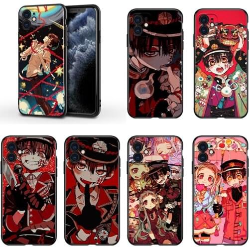 Toilet-bound Hanako-kun For Apple iPhone 13 12 11 Mini XS XR X Pro MAX SE 2020 8 7 6 5 5S Plus Black Silicone Phone Case