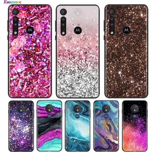 Water blue gold and black effect For Motorola G9 G8 G Stylus Power One Fusion Hyper Edge E7 E6 5G Plus Play Lite Phone Case