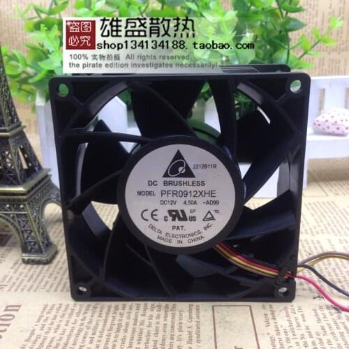 For Delta PFR0912XHE 12V 4.50A 9 9038 4-Wire Super Violence Fan