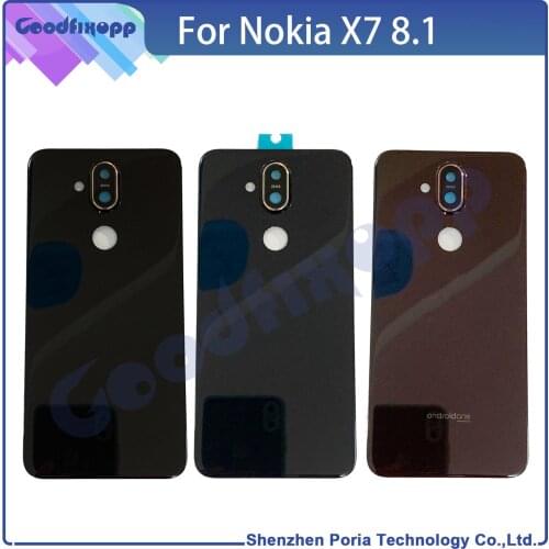For Nokia X7 8.1 Of The Battery Cover Rear Cover Of The Back Door Of The Telephone Case Back Cover + Camera Lens