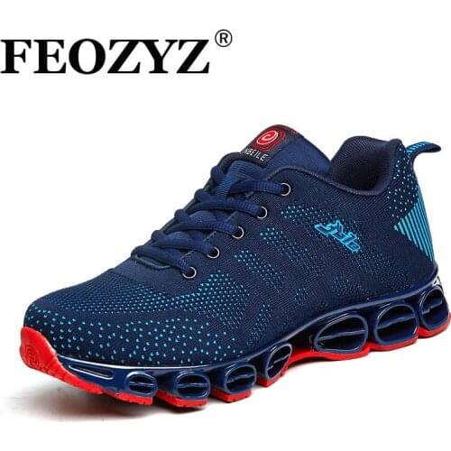 FEOZYZ Energy Responsive Sneakers Men Firewire Tech Upper Running Shoes Professional Jogging Shoes Comfortable Sport Shoes