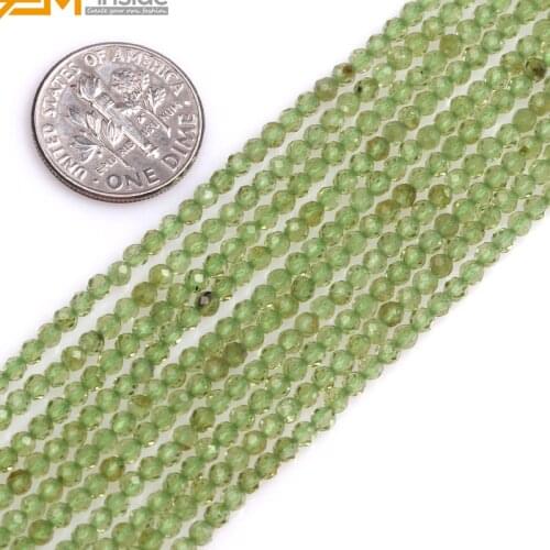 Gem-inside AAA Grade Natural Faceted Peridots, Black Spinels ,Grey Labradorite Spacer Beads For Jewelry Making 15inches DIY