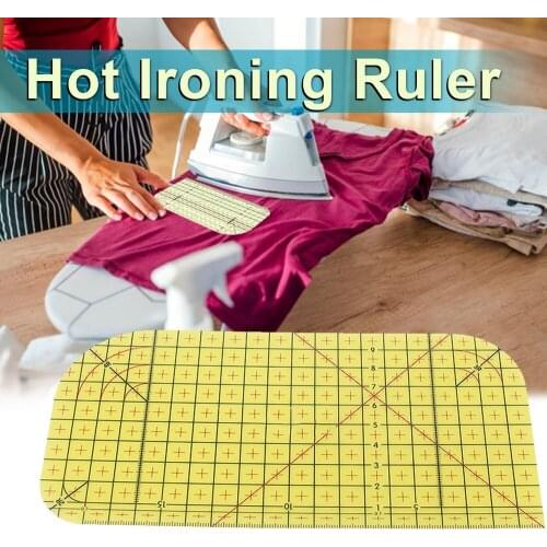 1Pcs 10cm*20cm Hot Ironing Ruler Patchwork Tailor Craft with R/Right Angle DIY Sewing Supplies Measuring Tool