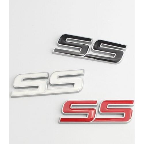 3D Metal "SS" Auto Emblem Badges Decal Sticker Car Accessories