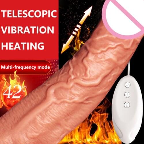 Heating Soft Dildo Realistic Vibrator Anal Dildo Penis Suction Cup Male Dick Female Masturbation Erotic Toys for Adult Sex Toys