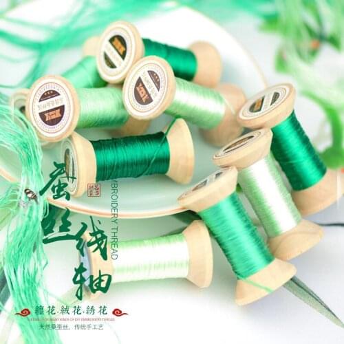 New Item Chinese 100% Silk Embroidery Thread Yarn embroidery floss for Sewing Article Wooden packing