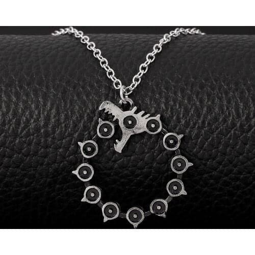 Anime The Seven Deadly Sins Theme Enamel Necklaces Horror Halloween Gifts for Fun Men Necklace New Arrival
