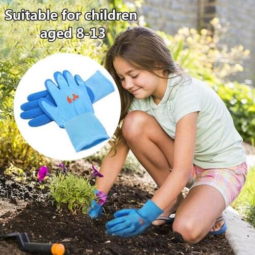Hot Children Gardening Gloves Multipurpose Reusable Waterproof Protective Gloves for Outdoor Courtyard DIY Project Garden Gloves