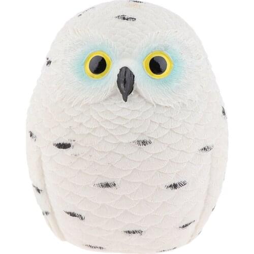 Realistic Owl Figurines Statues Bird Scarer Sculptures Home Garden Decor NEW