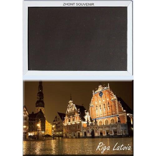 Riga Latvia beautiful nights 22518 Souvenirs of Worldwide Tourist; gift for friends Home Furnishing decoration.Magnet