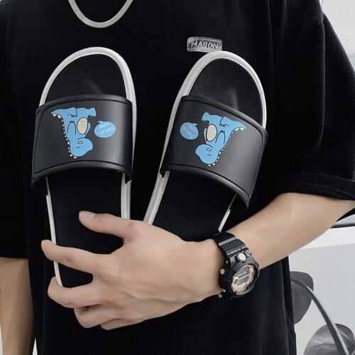 2021 New Summer Mens Slippers Fashion Designer Non-slip Bathroom Indoor Soft Comfortable Casual Outdoor Beach Flip Flops Male
