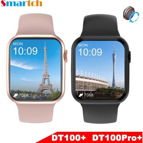 Smart Watch Men IWO 13 Pro DT100+ Smartwatch 2021 Blue Tooth Call 1.78 Inch Customize Split Screen Display IP68 Women For W66
