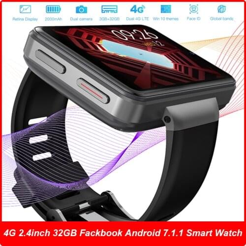 2.4 Inch LCD 32GB 2000mah Smartwatch Multi Language 8MP Cameras 4G Android Phone Watch Reloj Inteligente For Xiaomi GT2 HUAWEI