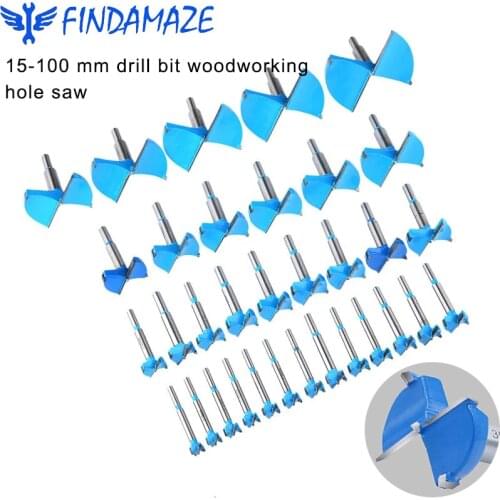 15-100 Mm Drill Bit Woodworking Hole Saw, Wood Cutting Machine, Professional Alloy Steel Hinge, Wooden Door Lock Hole Drill
