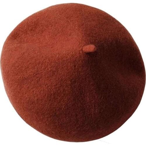 All-Match Wool Beret Ladies Retro Casual Simple Beret (Random Color)