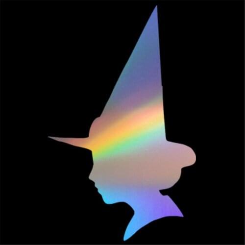 Witch With Hat Sticker Motorcycle Laptop Window Vinyl Wall Art Bumper Decal