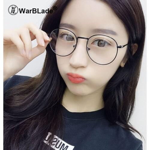 WarBLade 1PC Frame Eyeglasses Fashion Women Girls Thin Metal Spectacle Frame Eyeglasses Clear Lens Glasses New 2018