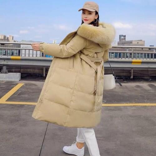 New Winter Jacket 2020 Women Parkas Korean Down Jackets Cold Warm Coats Long Overcoat Female Hooded Duck Down coat Abrigo Mujer