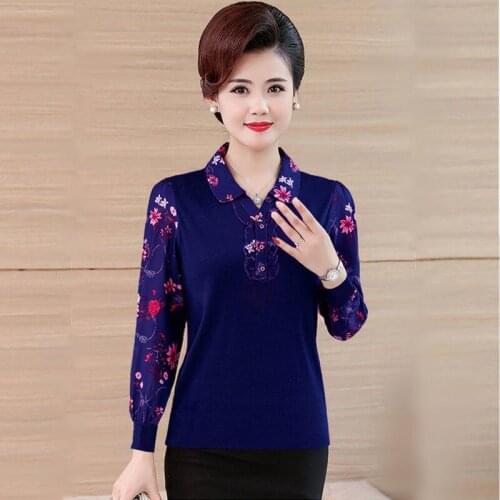 Women 2021 Spring Autumn Floral Vintage Blouses Female Fashion Long Sleeve Patchwork Shirt Ladies Casual Tops Camisas Mujer X309