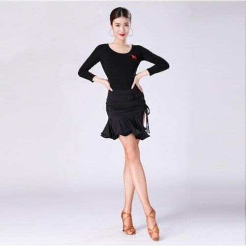 Latin dance costume 2019 practice clothes suit cheongsam female adult new