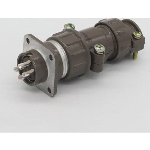 ZHQCN P20K6Q/P20J6A 7Q 7A 400V Rated Voltage M20 Straight Cable Connector 4 Pin Female Plug Male Socket Auto Electronic Connect