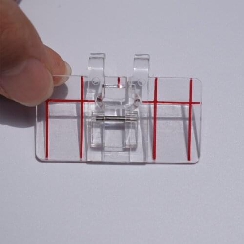 1PC Sewing Machine Sewing Presser Foot 605 Transparent Parallel for for Brother Juki Singer and So on Costura