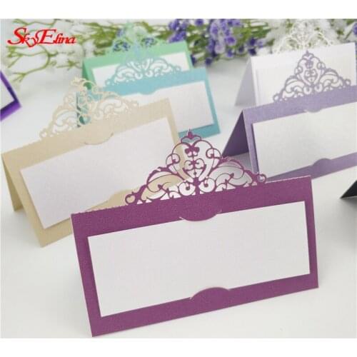 10pcs 9*9 cm Laser Cut Seat Card Heart Shape Table Business Card Card Venue Card Wedding Party Table Decoration 8ZSH873