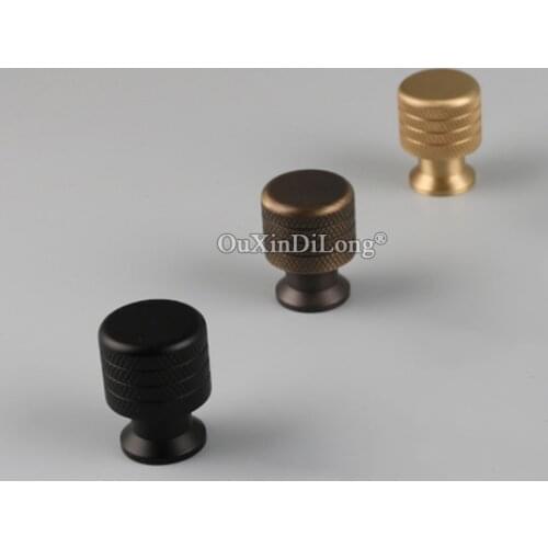 Antique 10PCS European Pure Brass Knurled Furniture Handles Cupboard Wardrobe Drawer Kitchen Wine TV Cabinet Pulls Handles&Knobs