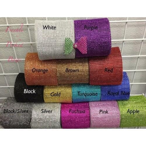 24 rows diamond crystal mesh Christmas RHINESTONE Crystal Ribbon party Wedding decoration